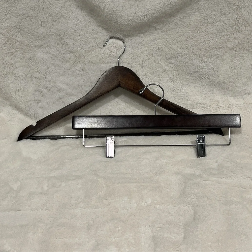 Wooden Clothes Hangers Hotels Coat/Jacket Hanger &‎ Pants/Shorts